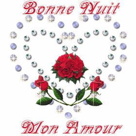 bonne nuit mon amour roses